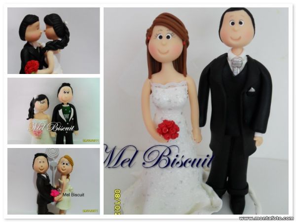 Noivos para Topo de Bolo